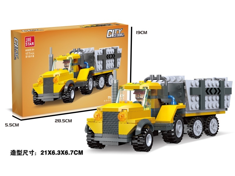 Building Blocks: 177 PCS Of Clay Carts