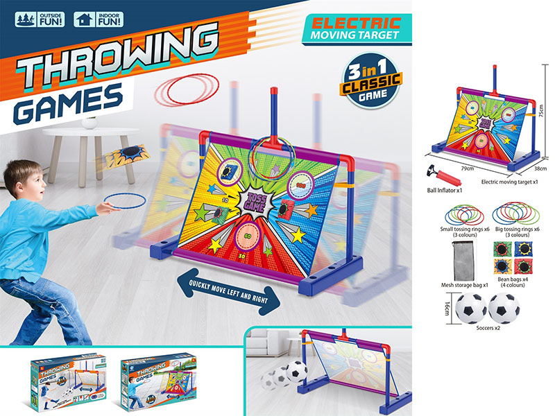 Moving Target Throwing Games