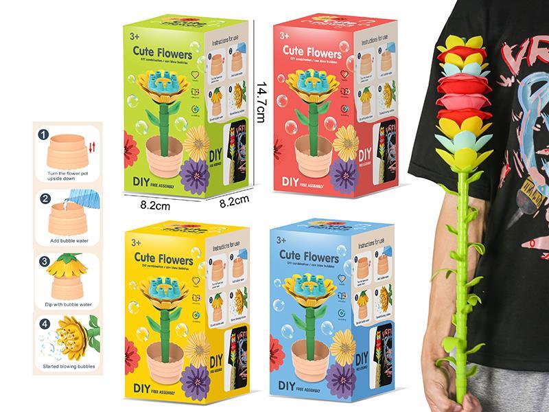 DIY Bubble Flowers Building Blocks