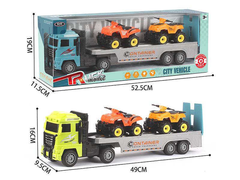 Outsize Friction Trailer With Friction Off-Road ATV Motorcycle