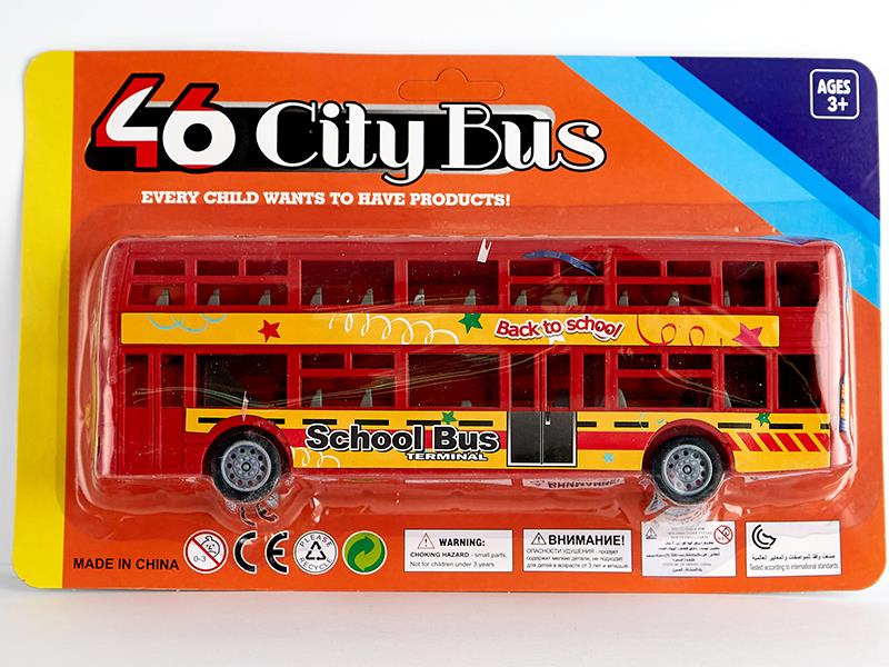 Friction Double-Decker Bus