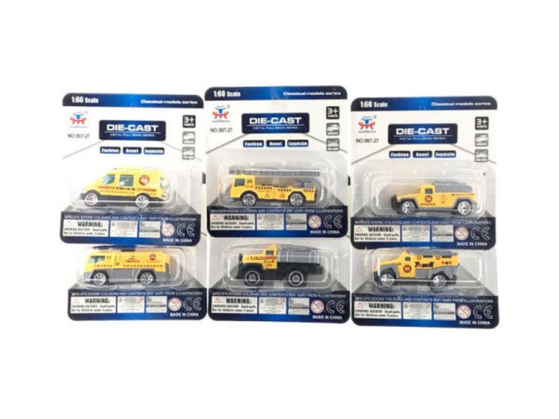 Sliding Alloy Engineering Car