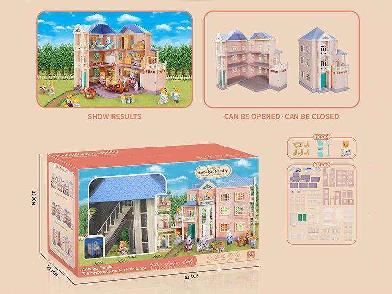 A Dreamy And Colorful Western-Style Building