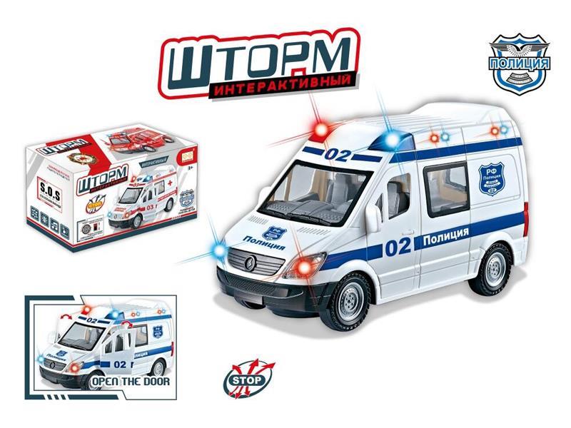 B/O Go And Bump Simulated Slide Police Car With Light Music