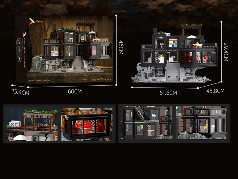 House Of Vampires Street View Series Building Blocks 3388PCS