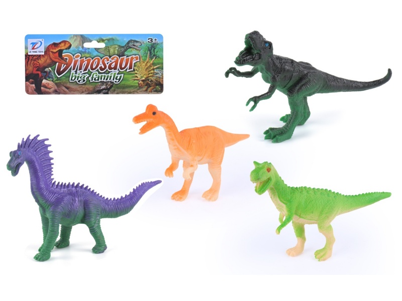 Solid Simulation Dinosaur 4Pcs