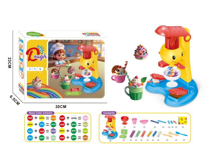 Smiling Face Ice Cream Machine - Colorful Clay Series