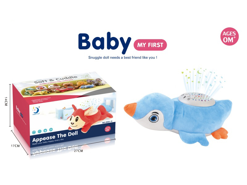 Plush Dolphin Toy With Light And Music