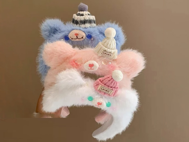 Three-Color Bear Three-Dimensional Hair Band