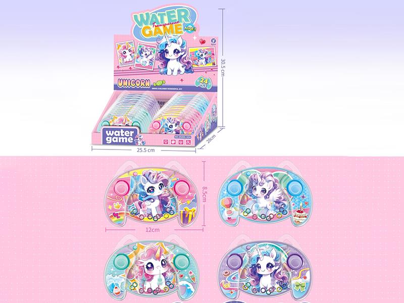 Unicorn transparent water toys 24pcs