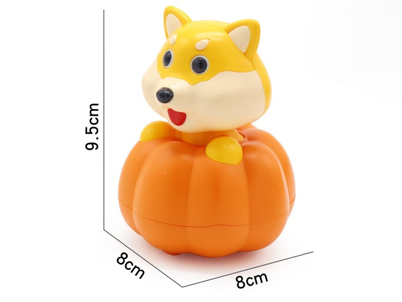 Puppy Pumpkin Pull Back Car