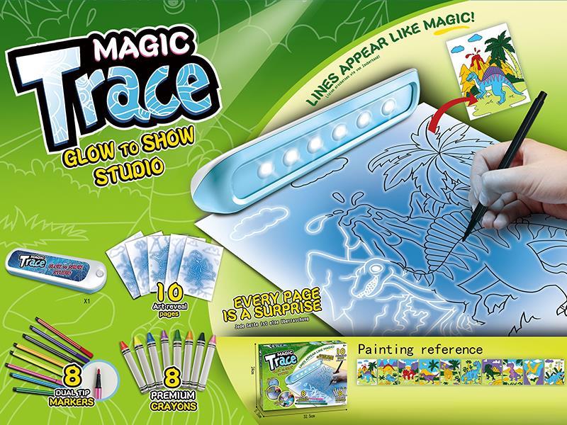 Magic Light Trace Drawing Board