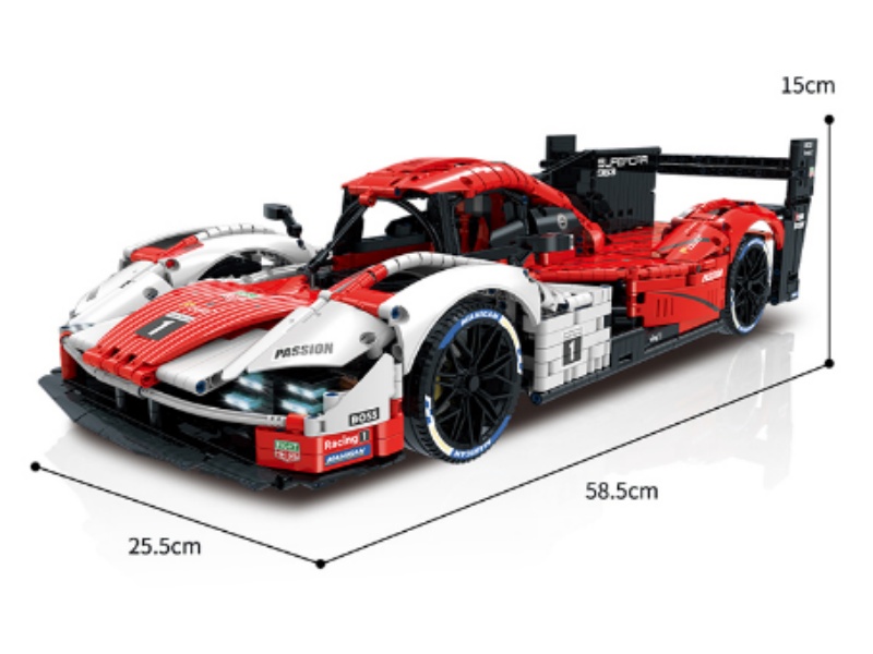 Building Blocks: 1:8 Supercar Series -963 (Electroplated Limited Edition)3069 Pieces