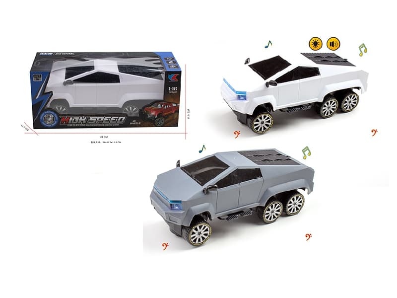 1:16 Six-Wheel Tesla Car With Music And Light