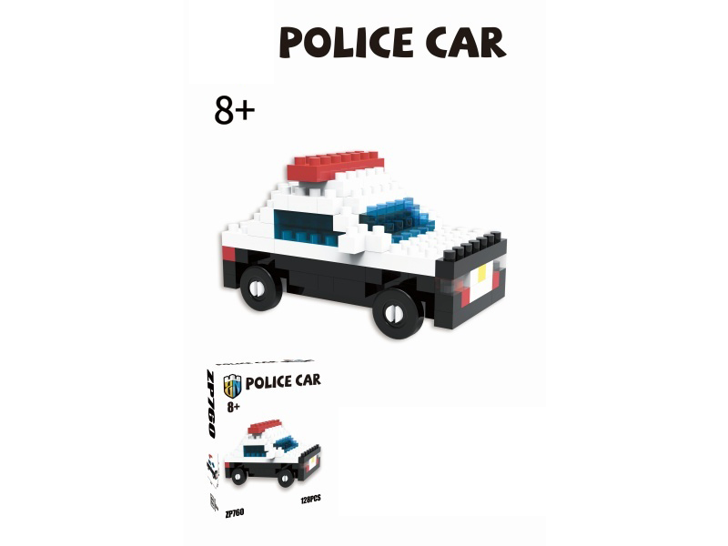 Police Car Building Block Car Series 128 PCS