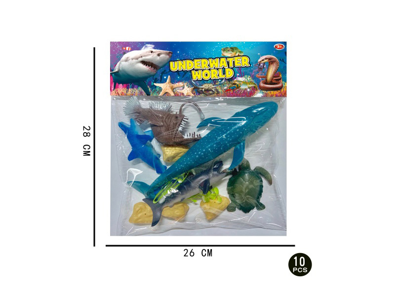 Marine Animal Combination: 10 Pcs