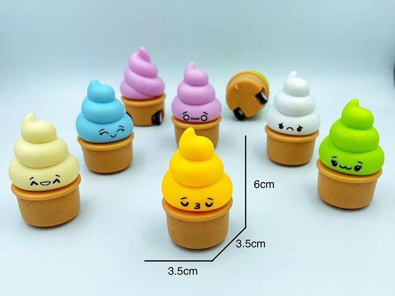 Pull Back  Car Ice Cream Toy(6  Expressions)