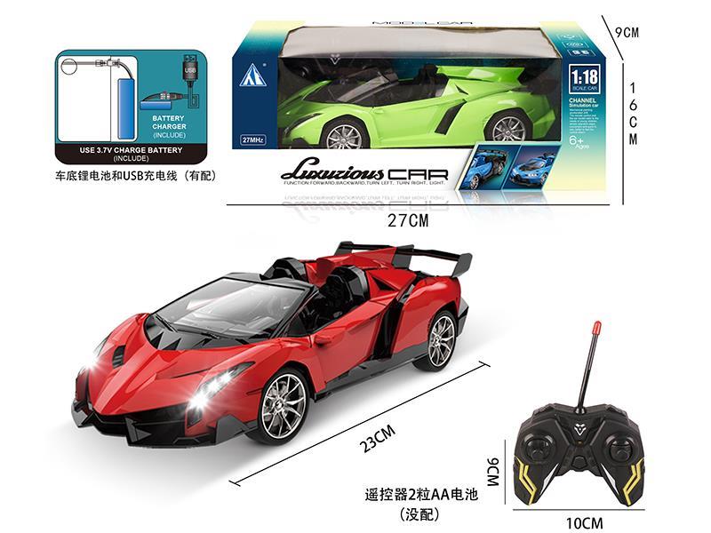 1:18 4-Channel Remote Control Car With Light