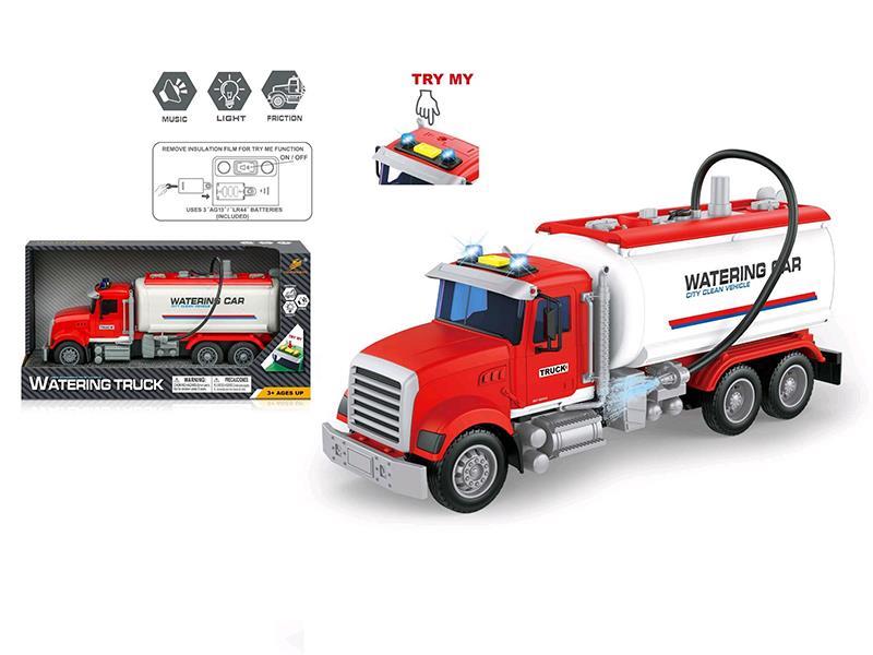 Friction Watering Truck With Light And Music