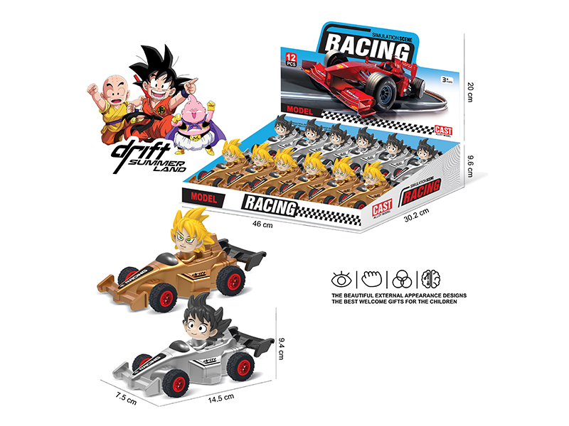 Dragon Ball Friction F1 Race Cars 12PCS