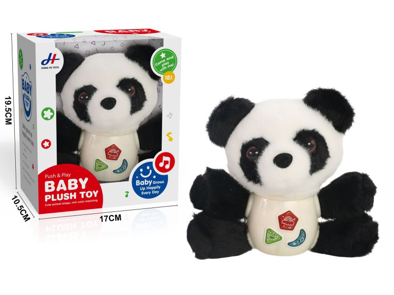 Sound, Light, Plush Panda