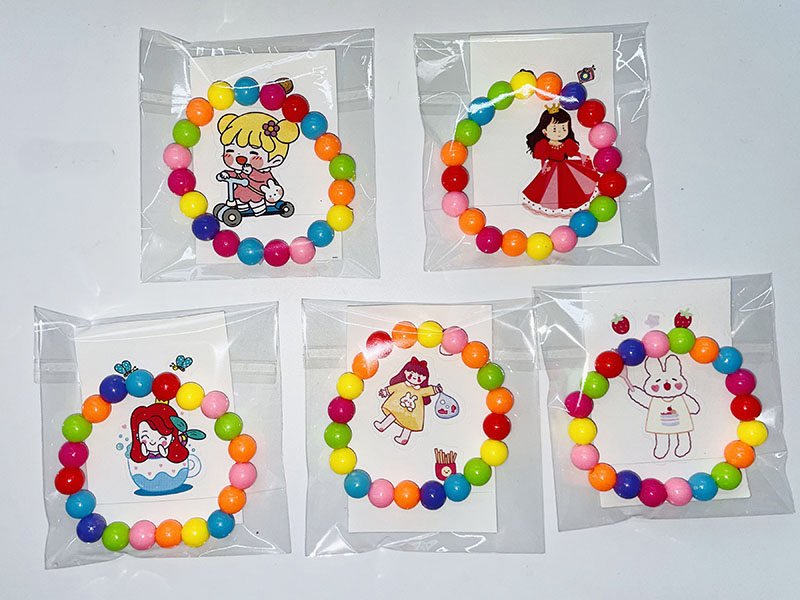 Jewelry Beaded Bracelet + Sticker