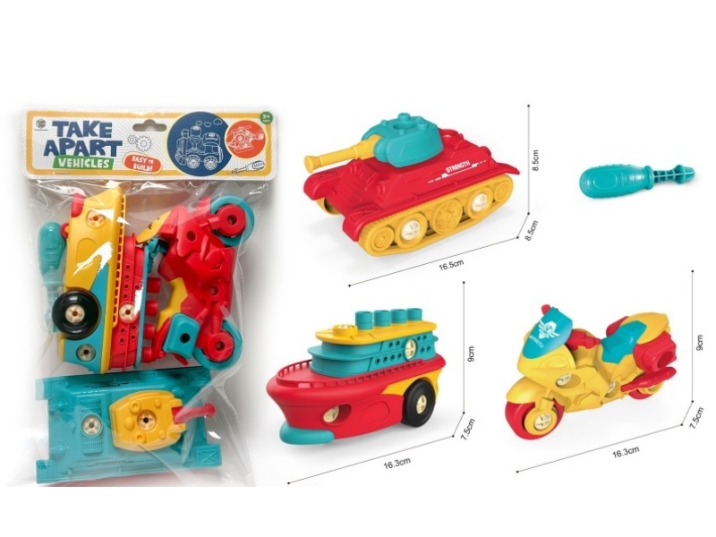 Diy Puzzle Disassembly And Assembly Car Set