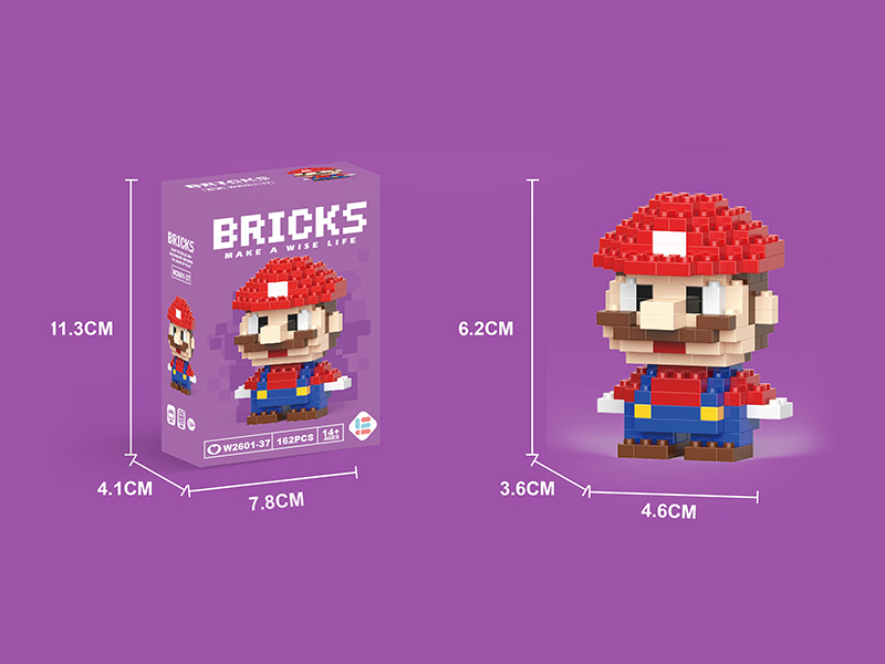 Mini Super Mario Building Blocks 162PCS