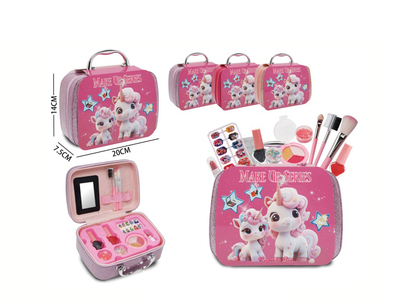 Unicorn Hand-Held Cosmetic Bag In Three Mixed Colors