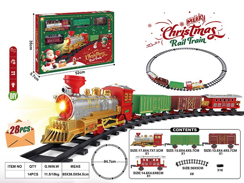 Classical Electric Rail Train(Christmas Edition)