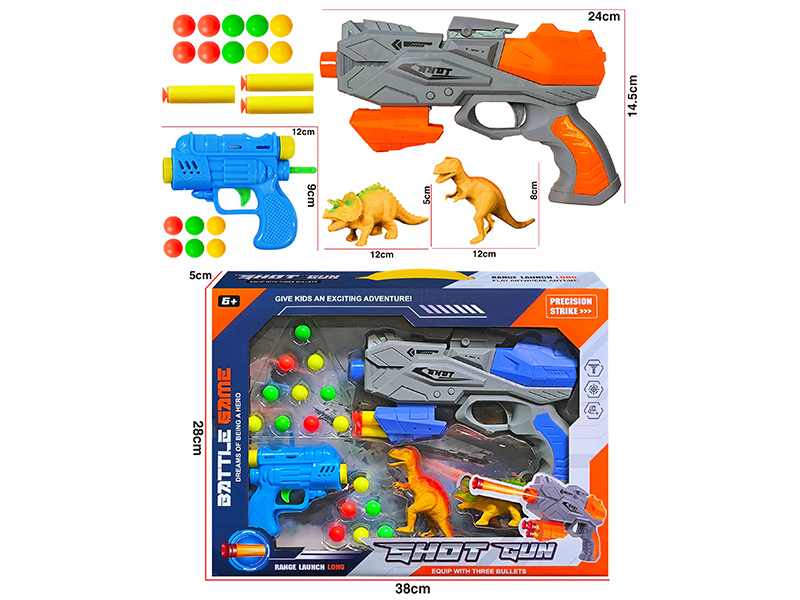 EVA Soft Bullet & Ping Pong Ball Gun Set