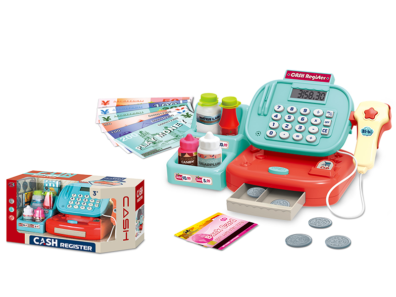 Cash Register + Goods Shelf Set