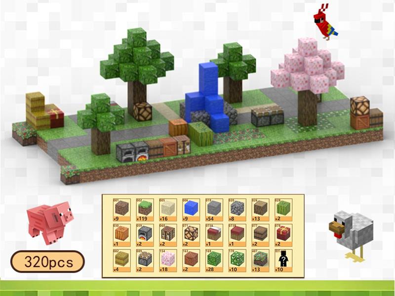 Fountain Park Magnetic Cube Building Blocks 320pcs