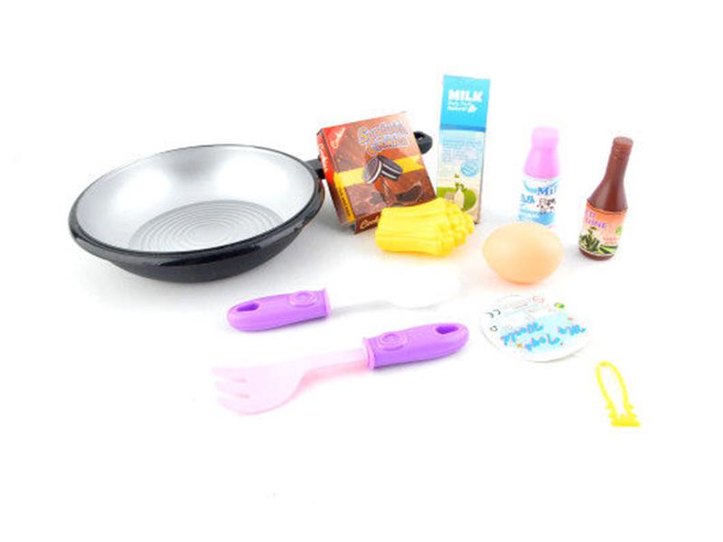 Round Pan And Food Set