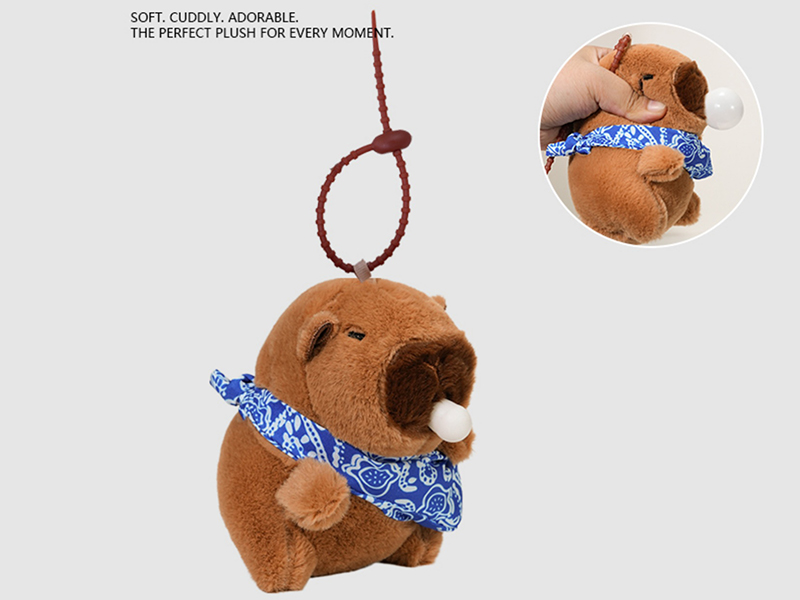 Spit Bubble Capybara Plush Toy With Sound