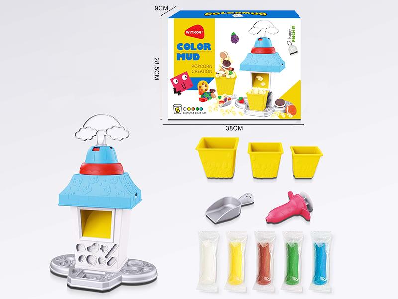 Color Clay Popcorn Machine Toy