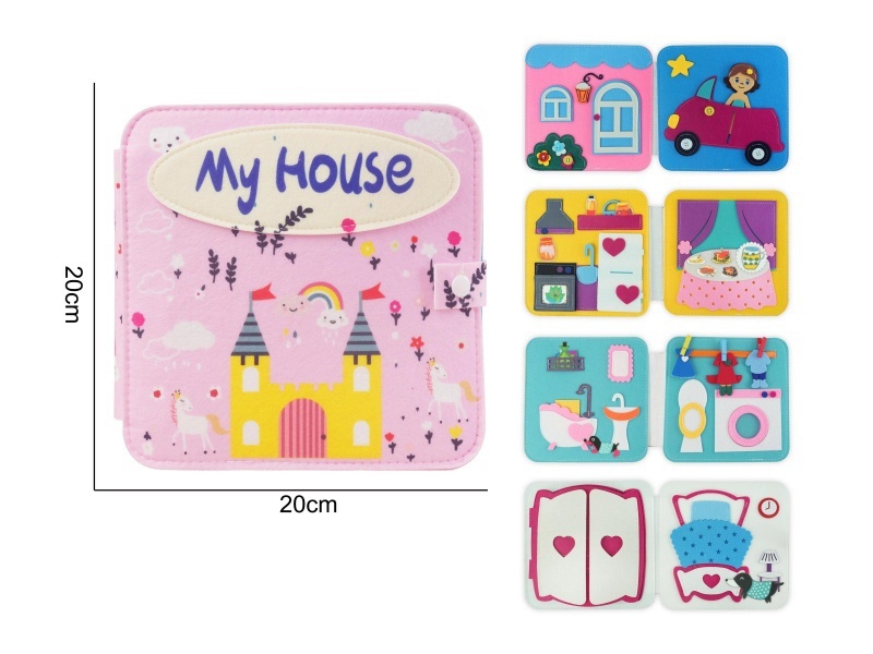 Montessori Early Childhood Education And Intelligence Development - Felt Princess Book, Quiet Book