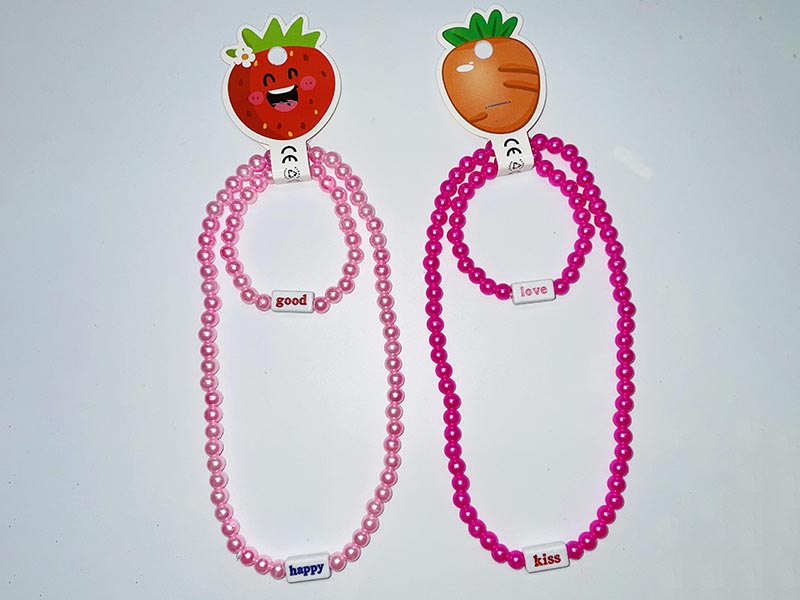 Beaded Necklace + Bracelet