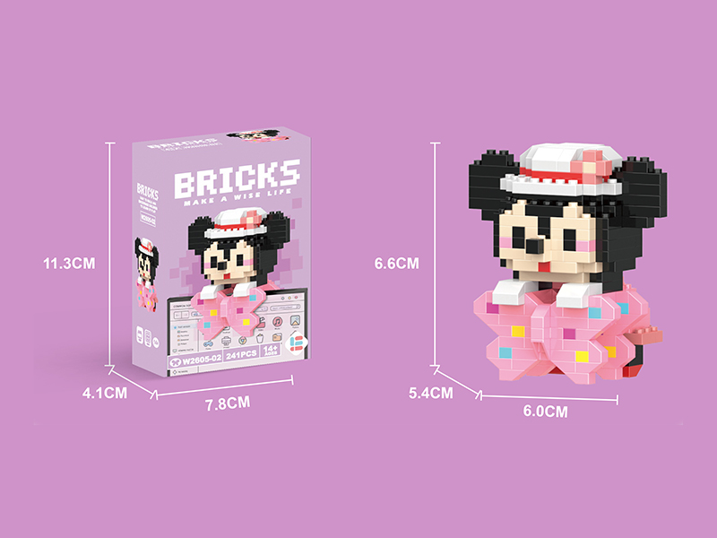 Computer Pendant Mini Mouse Building Blocks 241PCS
