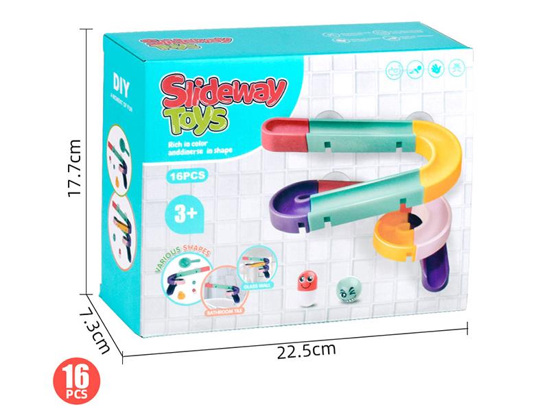 Slideway Bathroom Water Toys 16pcs