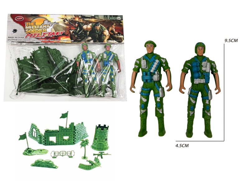2 Soldiers' Military Uniforms (Army Green)