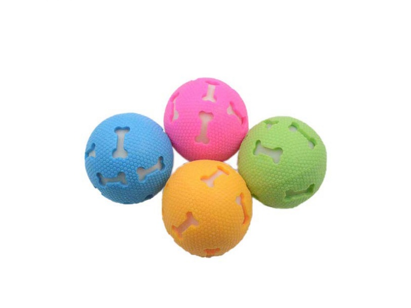 Illuminated Hollowed-Out Bone Ball Pet Toy