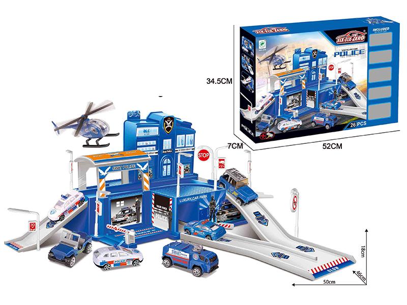 Alloy Special Policeman Parking Lot Set