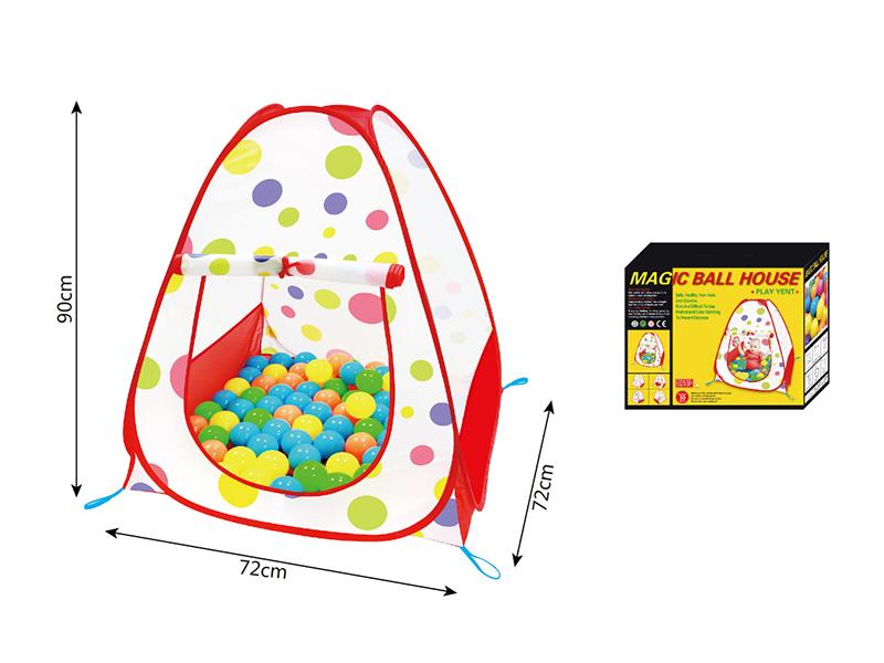 Children Play Tent With 50pcs 7cm Ocean Balls