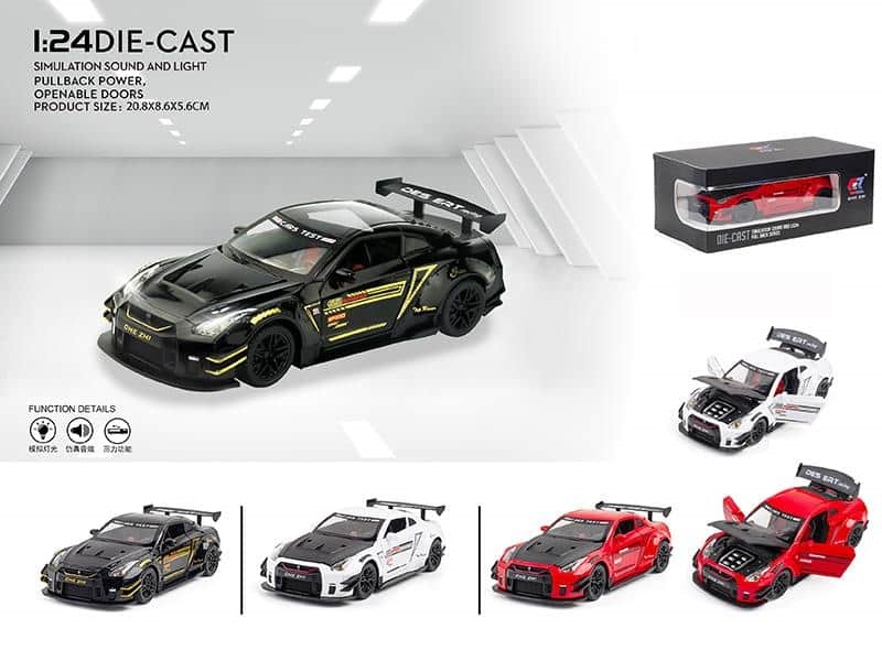 1:24 GTR Alloy Sports Car Model
