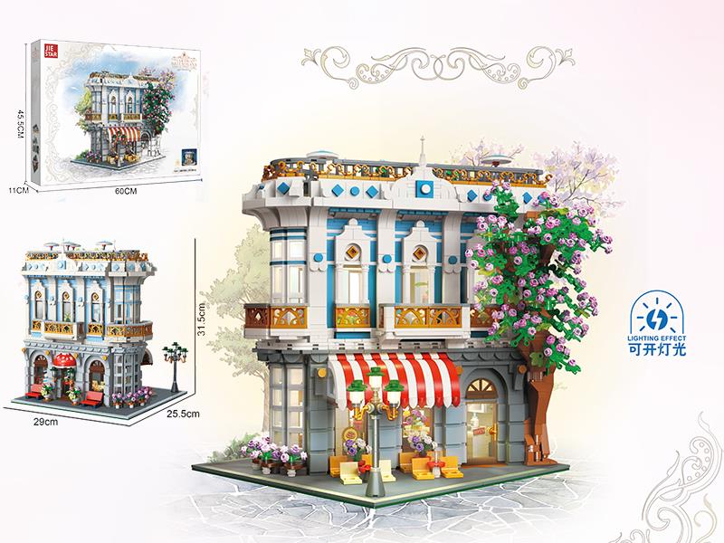 Sakura Restaurant Building Blocks(With Lights)3725PCS