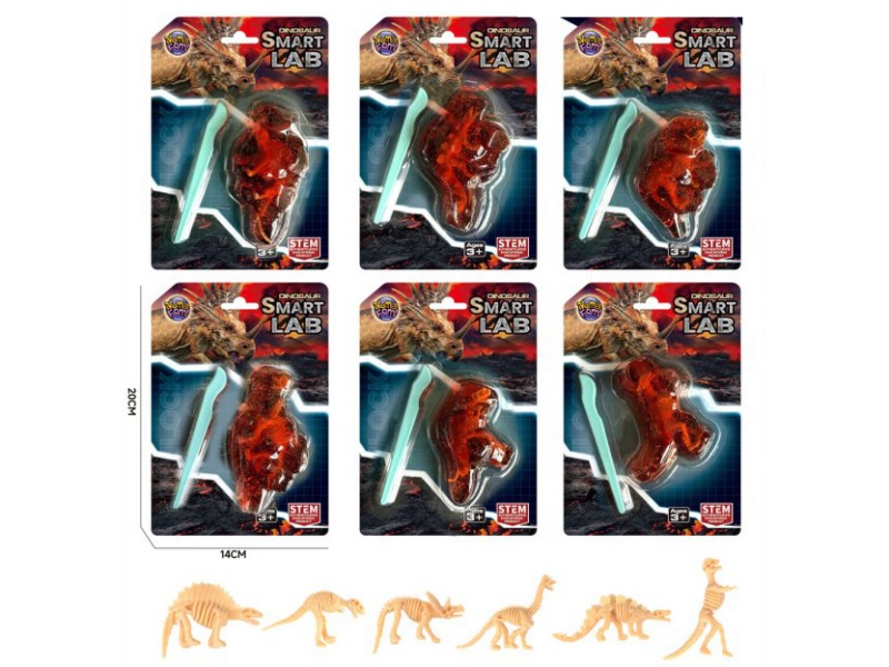 Anatomy Slime - Dinosaur,6 Mixed