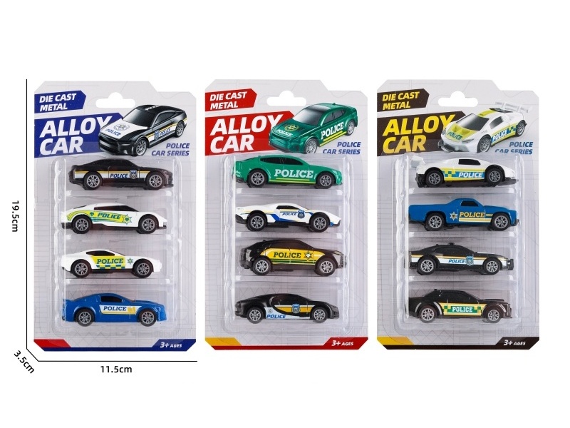 1:64 Recoil Alloy Police Car (3 Models Mixed)