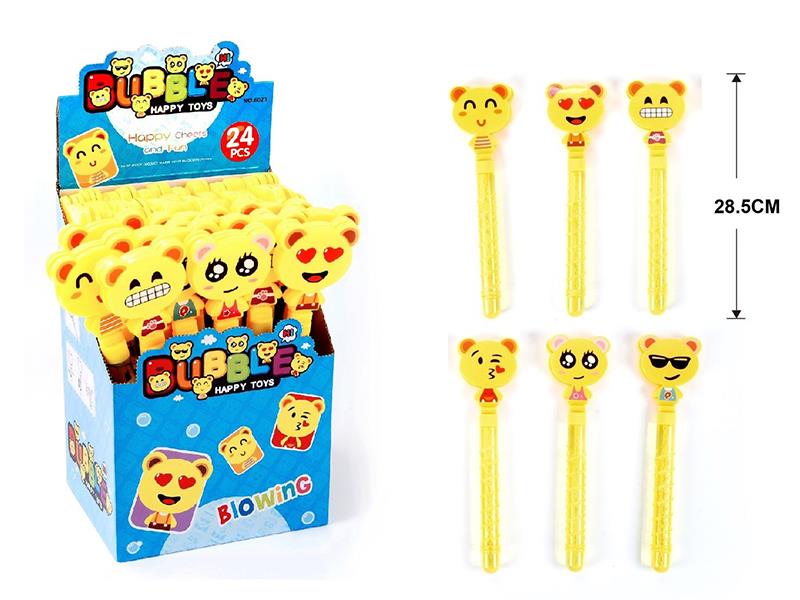 Middle Size Expression Hand Clapper Bubble Stick 24PCS