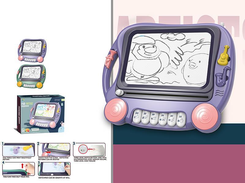 Black And White Magnetism Piano Drawing Board